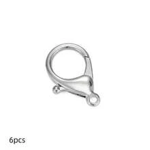 6个创意金属DIY工艺龙虾扣 35mm 包包配件钥匙扣吊坠带链扣 - 大號龍蝦扣 - 查看 5