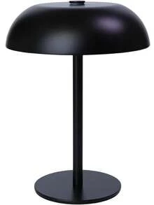 Portable LED Mushroom Table Lamp, Cordless Desk Night Light With 5200mAh Rechargeable Battery, Stepless Dimming Small Lamp With 3 Colors And Brightness Control For Bedroom/Patio/Bar/Coffee Shop - Đen-1 cái - Xem 7