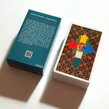 全新西班牙塔罗牌，纸质扑克牌，78张精美插图卡片，适合占卜和游戏，是送给女性的绝佳圣诞节和新年礼物。 - 彩色 - 查看 3