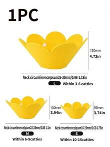 1PC Cat Sterilization Collar, Anti-Licking Hood, Collar, Collar, Cat And Dog Pet Supplies Artifact, Pet Collar, Light And Thin Hood, Postoperative Recovery, Adjustable Collar, Dog Anti-Bite Protective Cover - Yellow - View 5