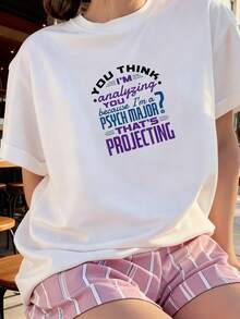 Psychology Major Psych Student Funny Projecting Quote T-Shirt - Trắng 9 - Xem 3
