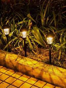 Solar Powered Round Tungsten Filament Ground Light, Solar Powered Lawn Lamp, Suitable For Outdoor, Park, Garden, Yard, LED Landscape Decorative Lighting - Lawn Lights - View 6