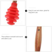 CYPNMAGICLULU Cucharas Para Miel De Silicona 5 Piezas Agitador Antiadherente Para Tarro De Miel Y Jarabe Herramientas De Cocina Para Regalos Y FiestasFashion - 224157611 - Ver 6