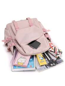 Pokémon Cute Anime Fashion Backpack, Large Capacity Outdoor Backpack, Durable Nylon Material, Suitable For School, College, Travel, Back To School Gift, School Supplies - Multicolor - View 8