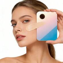 Palette de mélange de couleurs pour nail art, outils de mélange cosmétiques, vernis à ongles, palette de couleurs de mélange de crème pour fard à paupières avec spatule - Multicolore - Voir 10