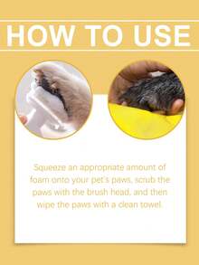 Yegbong Pet Paw Cleaner, Deep Cleaning Foam For Dogs And Cats Paws And Pads Care