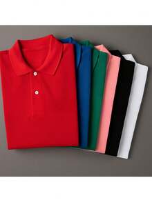 Set Of 3 Men's Casual Basic Stylish Premium Polo Shirts - BỘ 3 - Xem 8
