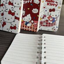 4本Hello Kitty迷你笔记本，Sanrio A7迷你笔记本，可爱迷你笔记本，饰有Melody图案，口袋大小，方便携带，适合作为圣诞节、万圣节、中国新年礼物、派对礼品。也适合学校、文具、节日礼物、返校季、情人节、计划本、口袋日记、笔记本、学生日记本等。 - 查看 10