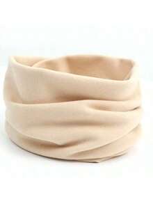 1pc Unisex Thick Fleece Scarf - Windproof, Warm, Solid Color, Stretchy Fit, Machine Washable, Suitable For Autumn/Winter Fashion, Winter Fashion Accessory | Minimalist Scarf | Polyester Blend Scarf, Women Scarf, Women Neck Warmer, Women Headband, Women Headwrap - Multicolor - View 10