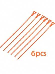 6pcs Drain Cleaner - Drain Cleaning Tools, Hair Catcher, Sink And Pipe Cleaning Brush, Suitable For Sink, Toilet, Bathroom And Kitchen - Orange - View 11