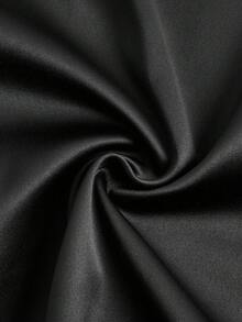 Đầm slip satin đen gợi cảm, trễ vai, ôm sát, dáng chữ A, thanh lịch, thiết kế vạt chéo bất đối xứng, lãng mạn, mềm mại, thích hợp cho tiệc tốt nghiệp, đám cưới, tiệc tối, sinh nhật, trang phục nữ xuân/hè mới. - Đen tinh khiết - Xem 8