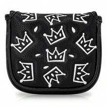 Cheese Crown Design Style Design Style Club Head Cover, Golf Putter Club Cover, Golf Mallet Putter Cover - PU With Advanced Embroidery For Most Brands - Multicolor - View 10