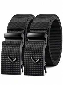 1pc Multi-Purpose Canvas Nylon Tactical Belt, Webbing Waistband For Men Youth Teens, Suitable For Outdoor Athletic Casual Daily, Graduation Birthday Autumn Winter Gifts - Multicolor - View 7