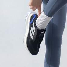 Adidas 阿迪达斯儿童 Pureboost 5K 轻便缓震透气儿童跑步鞋 - 黑色 - 查看 2