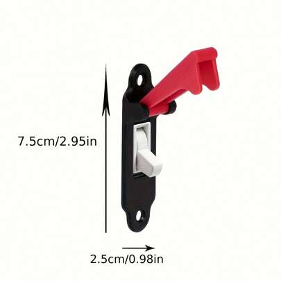 1个独特的导弹发射器造型无电池开关盖板，方形开关保护罩，墙面装饰