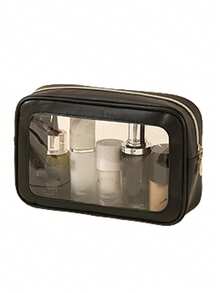 1 Túi đựng mỹ phẩm du lịch bằng PVC chống thấm nước, túi đựng mỹ phẩm trong suốt, dung tích lớn, túi đựng đồ dùng cá nhân di động dùng khi đi bơi ngoài trời, túi đựng mỹ phẩm du lịch đa chức năng, túi đựng đồ dùng cá nhân, túi sắp xếp hành lý, túi đựng đồ du lịch công tác chống thấm nước, túi đựng đồ trang điểm. - Nhiều màu - Xem 11