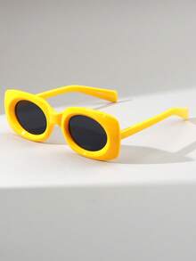 1 Pair Women's PC Oval Personalized Modern Street Style Fashion Fashion Glasses - Multicolor - View 3