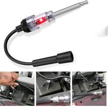 Probador de bujías en línea, probador de encendido de motor de bujía resistente al calor, herramienta de prueba de diagnóstico de armadura de bobina de captación, adecuado para automóviles, motores de cortadora de césped (tanto internos como externos) y piezas de automóviles. - A - Ver 2