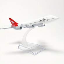 1:400 Scale Australian Themed Boeing 747 Aircraft Model, Suitable For Display Collection, Ideal Gift - Red and White - View 6