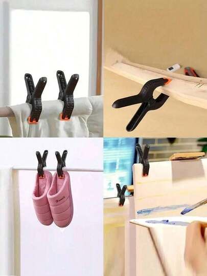 1/5pcs Heavy Duty Clamp, Woodworking Tool, Handheld Household Clamp, Spring Clamp, Strong Fixing Clamp, Men's Tool