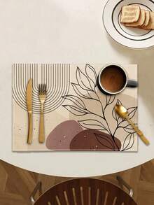 1/2/4/6/8pcs Digital Printed Placemats, Bohemian Pattern Printed Placemats For Dining Table Decor, Suitable For Daily Use, Festivals, Parties, Birthdays, Weddings, Dinners, Kitchen & Dining Room - Multicolor - View 2