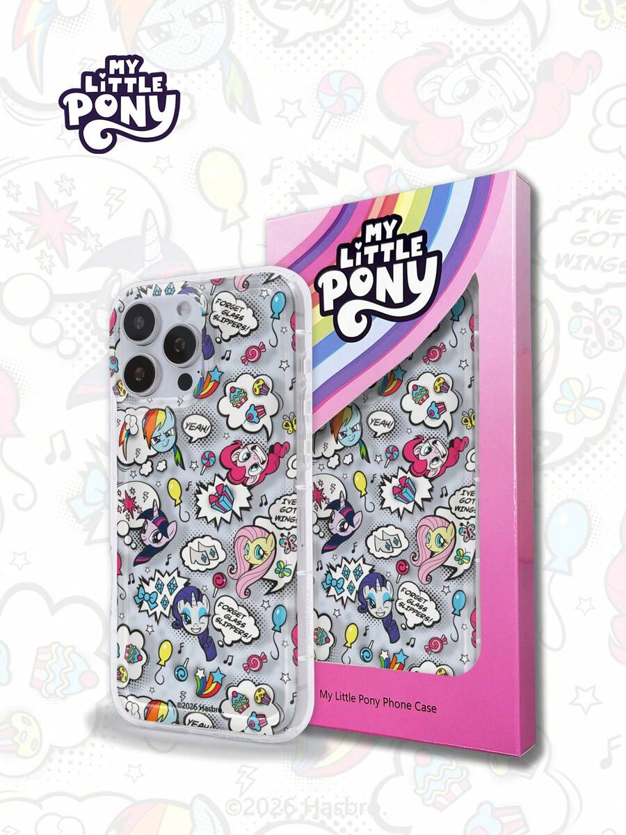 Hasbro MY LITTLE PONY Ốp điện thoại chống rơi, chống trượt hình hoạt hình nữ tính chính hãng, phù hợp với Apple 17, 17 Air, 17 Pro, 17 Pro Max, và các dòng điện thoại Android Galaxy A Series, Galaxy S Series, Apple 11 Series, 12 Series, 13 Series, 14 Series, 15 Series, 15 Pro Max, 16 Pro, 16 Pro Max, X, XR, XS Max. - Trong suốt 2 - Xem 1