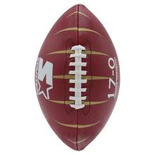 BELIME Balón de Americano No.7 Profesional 17-0 Mix 24 SC | PVC 1.6 mm, Cosido a Máquina, Alta Resistencia y Agarre, Ideal para Entrenamiento y Juego Recreativo - Café integral - Ver 1