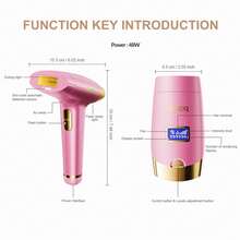 BoBay 1pc Painless IPL Laser Hair Removal Devices For Women Epilator 999,990 Flashes 5-Level 18.9 Joule Energy Permanent Pulsed Light IPL Hair Removal For Bikinis Line Underarms Arms Legs Body With Skin Tone Sensor - Multicolor - View 11