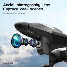 New Children's Remote-Controlled Airplane, Airplane And Jet Airplane With Altitude Maintenance Function, Drone Remote-Controlled Toy, Suitable For Beginners, Indoor And Outdoor Toy Gift, Easy To Fly, Durable Structure, Holiday Gift, Outdoor Flying Toy, Mini Airplane, With Remote-Controlled Aircraft Function, One Click Landing, Real-Time Image Transmission, Suitable For Night Flight. - Màu xanh lam - Xem 4