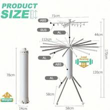 Pasta Drying Storage Racks - White - Double Layer - View 4