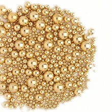 75克金属珠光珠 - 不可食用蛋糕和纸杯蛋糕装饰，适用于婚礼、婴儿派对、生日、圣诞节庆祝活动、圣诞装饰、圣诞礼物 - 彩色 - 查看 14