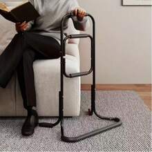 Bedside Handrail with Elderly Assist Standing Aid - Negro - Ver 2