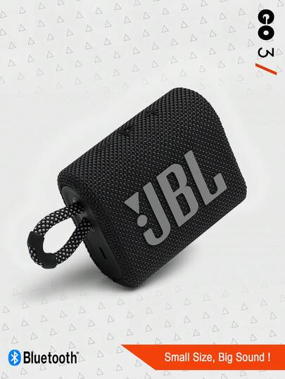 JBL Altavoz Bluetooth portátil mini Go 3, altavoz inalámbrico, IP67 resistente al agua y al polvo, gran audio y graves potentes, 5 horas de reproducción para el hogar, exteriores y viajes, multicolor