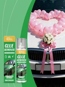 多用途胶水去除剂，快速溶解胶水、贴纸等，不留残胶。温和配方，不会损伤表面，是清洁汽车贴纸的理想之选。使用方法：距离胶水表面15-20厘米处喷洒胶水去除剂，去除表层胶水。等待3-5分钟，待胶水溶解后，用小刮刀将其刮除。