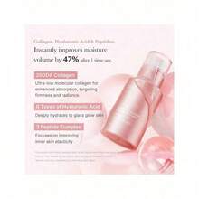 Pink Collagen Ectosome Shot Serum 7,500 Ppm | Liquid Skin Booster | Ectoplasma, Salmon DNA PDRN, Spicules | Uneven Skin Tone, Pore Care, Skin Texture | Korean Skin Care 1.01 Fl Oz - Multicolor - 查看 5