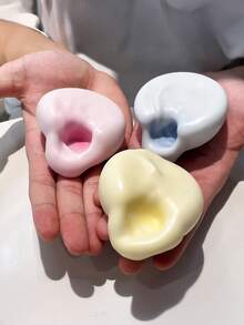 1PC Malleable Snow Skin Glutinous Rice Ball Squeeze Stress Relief Toy, Realistic Mochi, Good Touch, Glutinous Rice Cake, Stress Relief Toy, Cute Stuff, Travel Portable Fidget Squeeze Toy - Multicolor - View 12