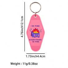 1个青蛙、鸭子、鹅动物塑料印花钥匙扣，可爱吊坠装饰品 - 彩色 - 查看 12