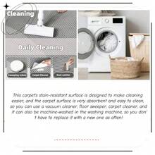 High-Grade Crystal Velvet Floor Mat (850g/㎡), A Fine Pattern Carpet Abstracting Various Blue Rendering Circle Patterns. Features Non-Slip And Wear-Resistant Backing, Not Easy To Fade And Easy To Clean. - Multicolor - View 10