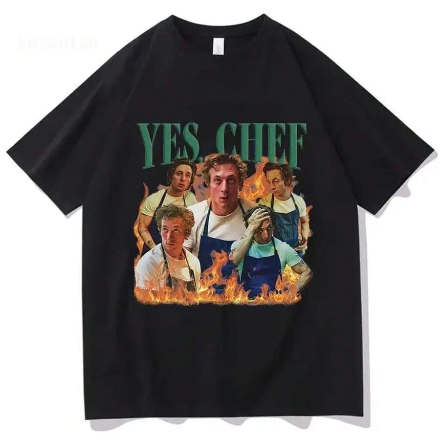 2026 Camiseta de Algodón Puro para Hombre de Chicago en 2025, Cómoda, Transpirable y de Alta Calidad, Un Imprescindible para la Temporada de Fiestas - Negro - Ver 1