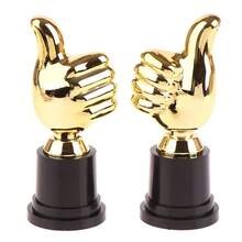 2 Stück Goldener Daumen-Hoch Pokal - Eleganter Kunststoff 1. Platz Pokal, geeignet für Sport, Wettbewerbe, Preisverleihungen und Partys, Sportpokal, Schulveranstaltungspreis, Sportgeschenk, langanhaltend und vielseitig einsetzbar, perfekt als Partyfavors, Gruppensport, Fußballspiel, Basketballspiel, Sportveranstaltungen, Klassenprämien, Geburtstagspartygeschenke, Familienfeiern, Spielergeschenke, Geschenke für Männer, Geschenke für Frauen, personalisierte Geschenke - Verschiedenfarbig - Übersicht 12