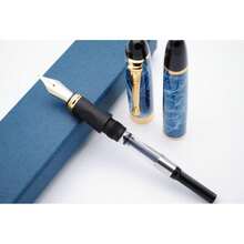 JINHAO X450 Fountain Pen M Nib (Green Marble) - 綠大理石 - 查看 4