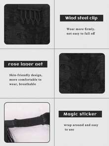 22-Inch Water Ripple Wave Ponytails, Made Of Polyester Fiber Material, Suitable For Use In All Seasons, And Ideal For Ladies To Wear As An Accessory Women Head Scarf Fashion Hair Accessories Elegant Hair Band Causal Headband - Multicolor - View 7