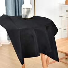 [Free Shipping]Small Square Tablecloth 36x36 Inch Washable Polyester Side Table Cloth Solid Black Heavy Duty End Table Cover For Dining Home Party - Black36inchx36inchSquare - View 4