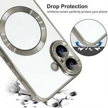 1 件钛灰色磁吸透明奢华电镀相机镜头保护膜，光滑兼容磁吸无线快充 TPU 手机壳，兼容 17 Pro/17 Pro Max、Apple Air、17/16 Pro/16 Pro Max/16 Plus/16/16E/SE4/15 Pro/15 Pro Max/15 Plus/15/14 Pro/14 Pro Max/14 Plus/14/13 Pro/13 Pro Max/13/12 Pro/12 Pro Max/12/11 Pro Max/11/11 Pro - 鈦金灰 - 查看 7