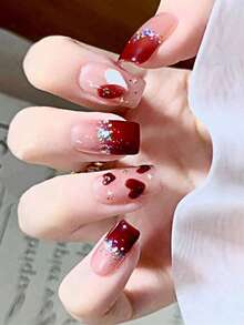 1张彩色创意花卉图案指甲油贴纸，持久耐用的自粘美甲贴，夏季美甲贴纸，DIY美甲装饰