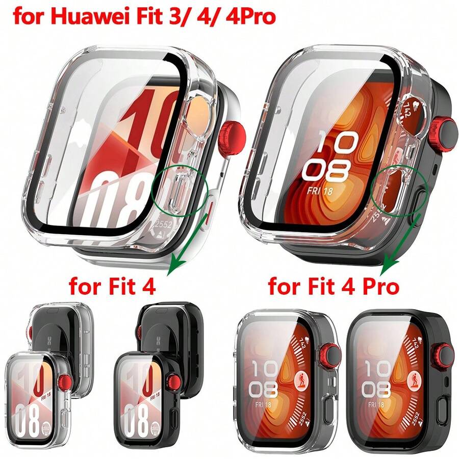 Protective Case, Screen Protector, Anti-Scratch Bumper Frame, Durable Protective Shell, PC Material Protective Accessories For Huawei Watch Fit 4 Pro - HW-Fit4 pro - View 1