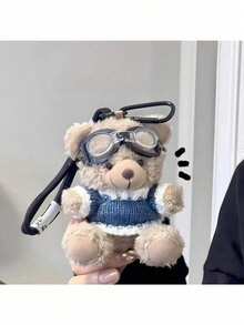 1pc Cute Bear Pendant Keychain, Fashionable Accessory For Women, Delicate Bag Hanging Chain