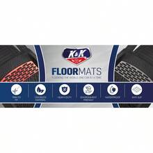 Auto Accessories Tapete 3D para coche de 8 libras de grosor, resistente, duradero, universal, zafiro, rojo, plato profundo para coches, SUV, camioneta - RojoZafiro - Ver 3