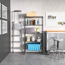 Seville Classics Solid Steel Wire Shelving Storage Unit Adjustable Shelves Organizer Rack for Home Kitchen Office Garage Bedroom Closet Black 5-Tier 30" W x 14" D New Model - 5 niveles 30 W x 14 D NUEVO MODELO - Ver 3