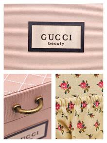 Gucci 花卉图案首饰盒，长方形，大容量，复古风格，收纳盒，礼品盒，花卉设计，粉色，首饰整理盒，复古风，装饰盒，纪念盒 - 粉色 - 查看 7